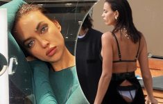 Что-то не так с модными стандартами: Ирина Шейк в слишком узкой юбке на съемках в Италии